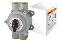 Пакетный переключатель ПП 3-16/Н2 3П 16А 220В, силуминовый корпус, IP56  TDM Пакетный переключатель ПП 3-16/Н2 3П 16А 220В, силуминовый корпус, IP56  TDM