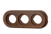 Рамка 3 постовая (,Старое дерево, на бревно, 220мм) Bironi