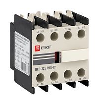 Приставка контактная ПКЭ-22 2NO+2NC EKF PROxima Приставка контактная ПКЭ-22 2NO+2NC EKF PROxima