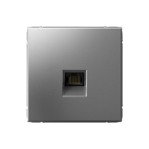 ArtGallery Сталь Розетка компьютерная RJ45, кат. 6A, механизм Systeme Electric (Schneider Electric)