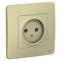 Blanca скрытая установка Бежевый Розетка без заземляющего контакта 16А Systeme Electric (Schneider Electric)