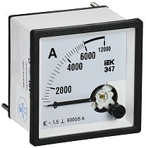 Амперметр Э47 6000/5А класс точности 1,5 72х72мм  IEK