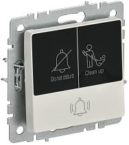 BRITE Кнопка звонка с индикацией для отелей 10А ВС10-1-9-БрЖ жемчуг  IEK