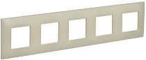 SKANDY Рамка 5-местная SK-F01B бежевый IEK
