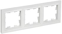 BRITE Рамка 3-местная РУ-3-БрАБ арктический белый IEK