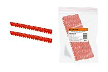 Маркер наборный - символ "2" красный 2,5 мм2 (150 шт.)  TDM