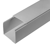 Кабель-канал серый RAL 7035 двойной замок в п/э 60х60 (24м/уп) Промрукав