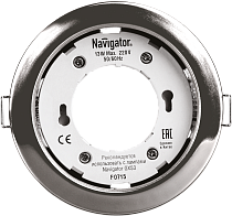 Светильник встраиваемый Navigator NGX-R1-003-GX53-PACK10 хром Светильник встраиваемый Navigator NGX-R1-003-GX53-PACK10 хром