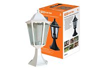 Светильник 6100-24 садово-парковый шестигранник, 100Вт, стойка, белый TDM