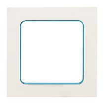 Стокгольм Рамка 1-местная белая с линией цвета синий EKF PROxima