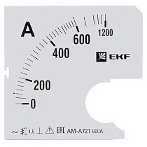 Шкала сменная для A721 600/5А-1,5 EKF PROxima Шкала сменная для A721 600/5А-1,5 EKF PROxima