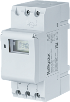 Таймер на DIN-рейку Navigator NTR-E-D01-GR электронный