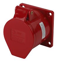 Розетка стационарная внутренняя ЭРА 424 3Р+РЕ  32А 380В IP44