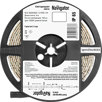 Лента светодиодная Navigator NLS-5050СW30-7.2-IP65-12V R5 7.2Вт/м уп. 5м Лента светодиодная Navigator NLS-5050СW30-7.2-IP65-12V R5 7.2Вт/м уп. 5м