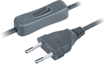Шнур сетевой с выключателем NPS-FS-170-2x0.5-GR 1.7м серый Navigator