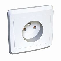 ЭТЮД скрытая установка Белый Розетка одинарная без заземления Systeme Electric (Schneider Electric)