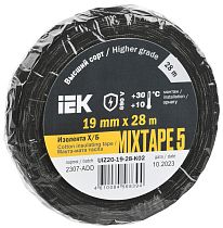 MIXTAPE 5 Изолента Х/Б 19мм 28м IEK MIXTAPE 5 Изолента Х/Б 19мм 28м IEK