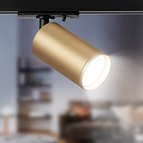 Трековый светильник однофазный ЭРА TR39-GU10 MG MR16 золото