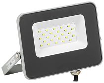 Прожектор светодиодный СДО 07-20 LED 20Вт IP65 6500К серый  IEK