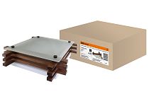 Светильник НПБ 01-3х60-121 УХЛ4 "Бонсай-2" венге 3х60Вт IP20 (490х490х85)  TDM