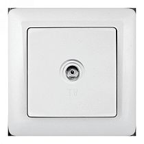 ХИТ открытая установка  Белый Розетка TV оконечная Systeme Electric (Schneider Electric)