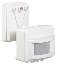 Датчик движения ИК для прожектора 1000/1500w 120град. 12м IP44 белый IEK Датчик движения ИК для прожектора 1000/1500w 120град. 12м IP44 белый IEK