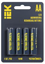 Аккумулятор GREEN Ni-MH AA 2700мАч (4шт/блистер)  IEK