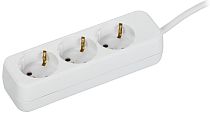 UMA Удлинитель У03 3 места 2P+PE 3м 3х1мм2 10А белый IEK