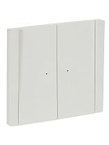 FORTE&PIANO Выключатель 2-клавишный проходной с индикацией 10А FP208 белый IEK