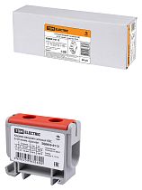 Клемма вводная силовая КВС 6-50 кв.мм. красная  TDM