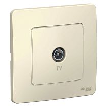 Blanca скрытая установка Молочный Розетка TV Systeme Electric (Schneider Electric)