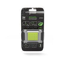 Фонарь налобный Gauss модель GFL304 3W 180lm 3xAAA LED 1/12/60