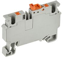 Колодка клеммная CP-DT измерительная с ножевым размыкателем 4мм2 серая  IEK