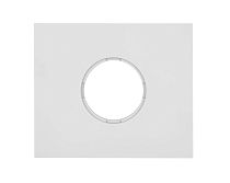 Рамка 1 постовая, скрытый монтаж, Шедель Бриз, пластик, цвет Белый матовый Bironi