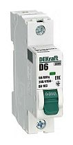 Автоматический выключатель 1Р 6А х-ка D ВА-103 6кА DEKraft