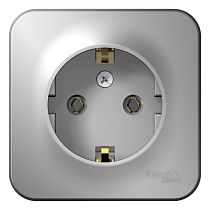 Blanca открытая установка без пластины Алюминий Розеткас заземлением, 16А Systeme Electric (Schneider Electric) Blanca открытая установка без пластины Алюминий Розеткас заземлением, 16А Systeme Electric (Schneider Electric)