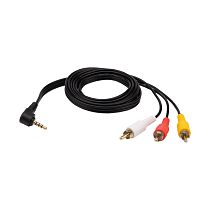 Шнур Стерео 3,5мм 4C - 3 RCA, 1,5м (GOLD) REXANT