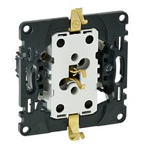 Розетка силовая двойная 2х2К+З 16А 250В со шторками безвинтовые зажимы Valena IN MATIC Legrand