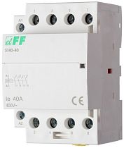 Контактор модульный ST-40-40 с индикатором включения Евроавтоматика F&F Контактор модульный ST-40-40 с индикатором включения Евроавтоматика F&F