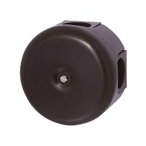 Коробка распределительная 78мм, пластик, цвет коричневый (4 кабельных ввода в комплекте) Bironi