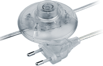 Шнур сетевой с выключателем NPS-FS01-170-2x0.5-TR 1.7м прозрачный Navigator