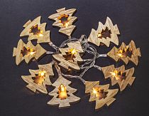 Гирлянда Navigator NGF-D008-10WW-2AA-деревянные ёлочки