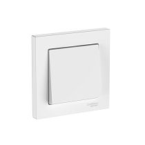 AtlasDesign Белый Выключатель 1-кл., сх.1, 10АХ, в сборе, быстрозажим. клемм