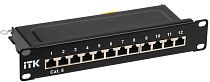 ITK 1U патч-панель кат.6 STP 12 портов 10" Dual IDC IEK ITK 1U патч-панель кат.6 STP 12 портов 10" Dual IDC IEK