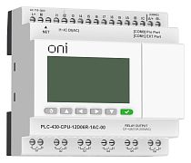 ПЛК 430 Модуль ЦПУ 12 DI 6 RO 220В AC с Ethernet портом с экраном ONI