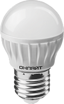 Светодиодная лампа формы «шар» ОНЛАЙТ 71 627 OLL-G45-8-230-4K-E27 Светодиодная лампа формы «шар» ОНЛАЙТ 71 627 OLL-G45-8-230-4K-E27