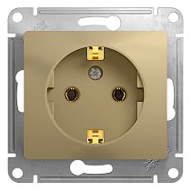 Glossa Титан Розетка с заземлением Systeme Electric (Schneider Electric)