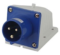 Вилка стационарная ЭРА 513 2Р+РЕ 16А  220В IP44