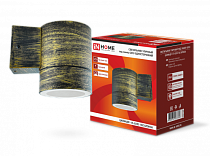 Светильник уличный односторонний ЦИЛИНДР-1П-GX53 1BZ пластик под лампу GX53 230B бронза IP65 IN HOME