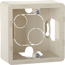 INSPIRIA Коробка для накладного монтажа 1-местная слоновая кость